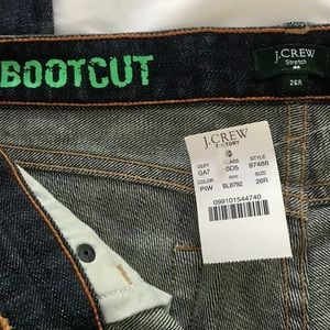 J. Crew 26R Bootcut Stretch Denim Jeans